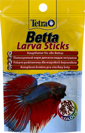 Tetra Betta LarvaSticks корм для петушков и других лабиринтовых рыб 5гр