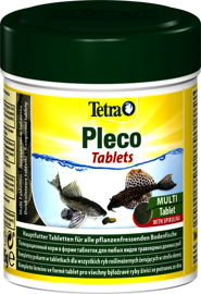 Tetra Pleco Tablets корм в виде таблеток для сбалансированного питания всех видов крупных травоядных донных рыб 58таб.